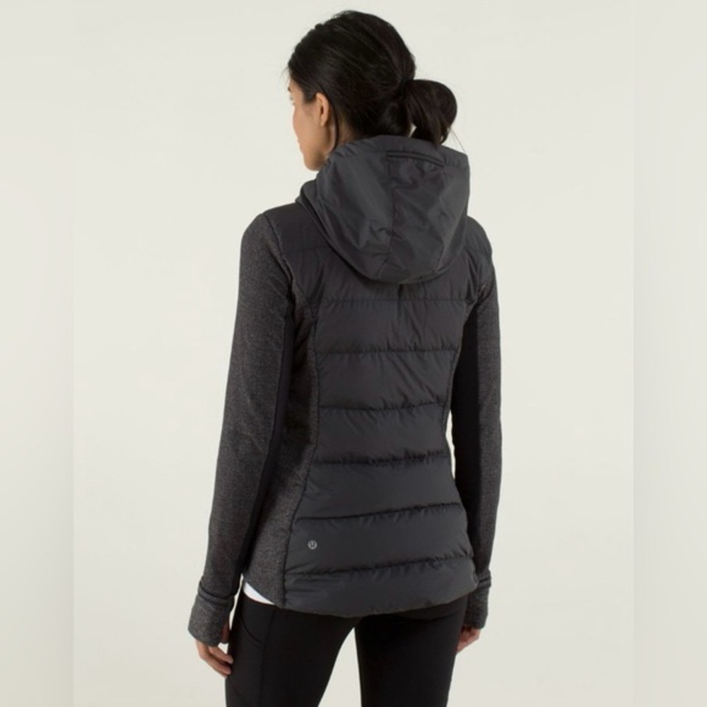 Lululemon Fluff Off Pullover Black/Heathered Herringbone Heathered Black, Size 4 - Picture 2 of 9